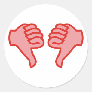 Adesivo no not dedo polegar OK thumbs down