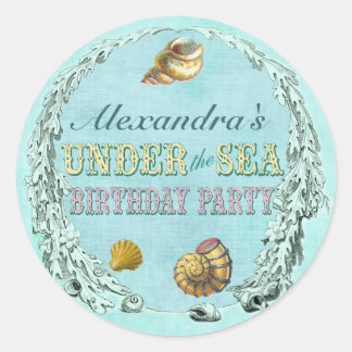 Adesivo No Sea Party Sticker - Nome Personalizado