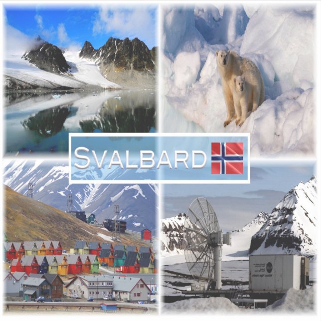Adesivo NO Svalbard - Gullybreen Magdalenefjorden - (Frente)