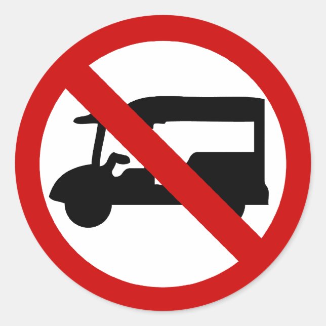 Adesivo NO Tuk-Tuk TAXI ⚠ Sinal de Estrada Tailandês ⚠ (Frente)