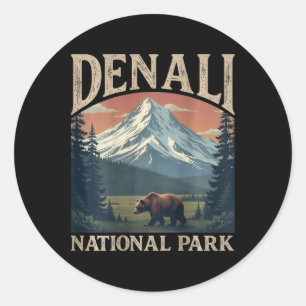 Adesivo (no verso) Elevação do Pico da Montanha Denali Ala