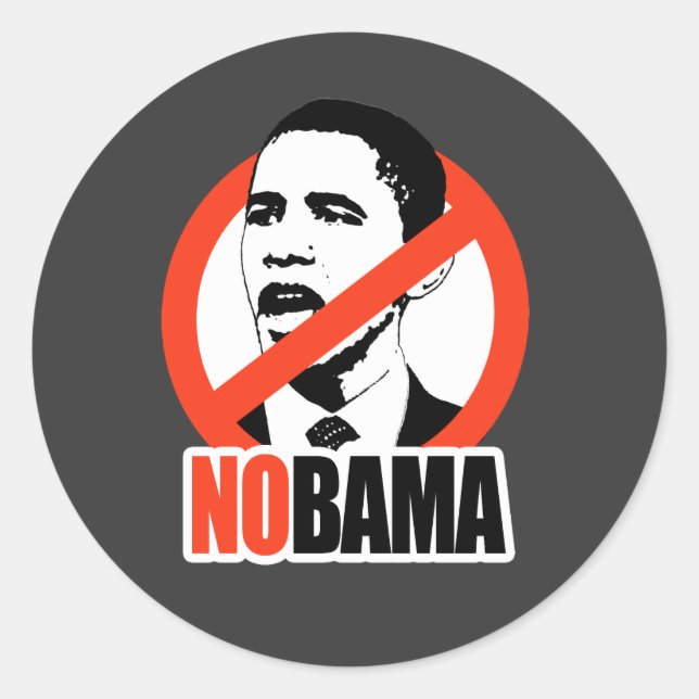 ADESIVO NOBAMA/T-SHIRT ANTI-OBAMA (Frente)