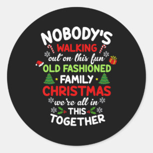 Adesivo Nobodys Saindo Sobre Esse Velho Christma Moçado