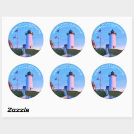 Adesivo Nobska Point Lighthouse Massachusetts Sticker