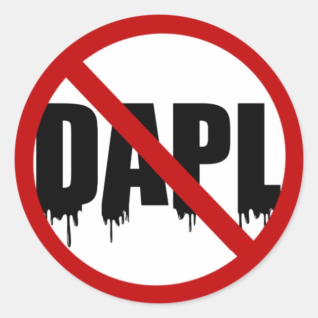 Adesivo #NoDAPL (Frente)