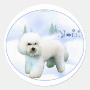 Adesivo Noel Bichon Frise - Personalizada