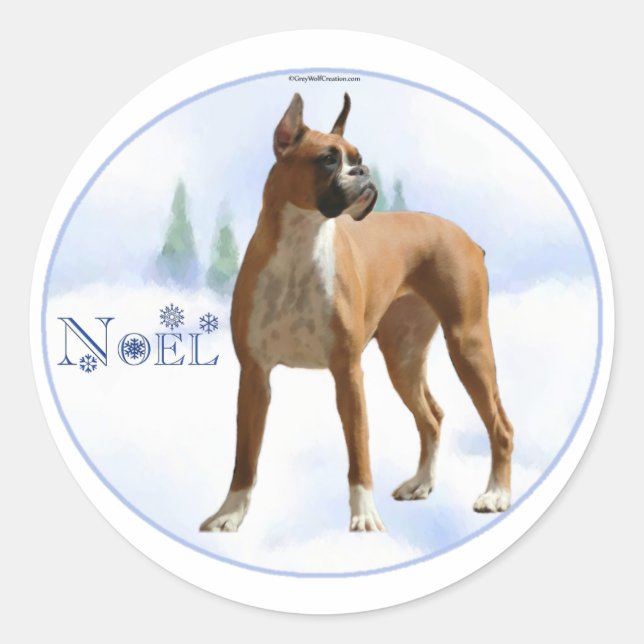 Adesivo Noel Boxer (Frente)