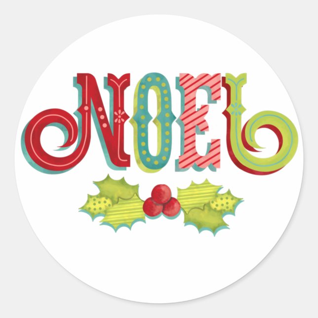Adesivo Noel Colorful Christmas (Frente)