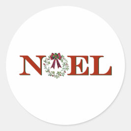 Adesivo Noel com coroa