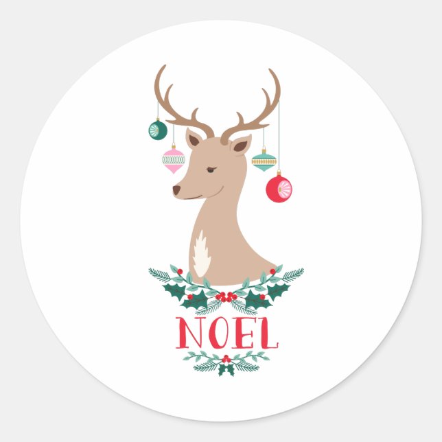 Adesivo Noel Reindeer (Frente)