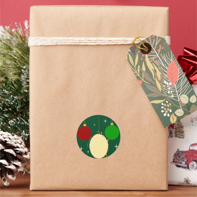 Adesivo Noël Vert Sapin Boule Festive (Feriado)