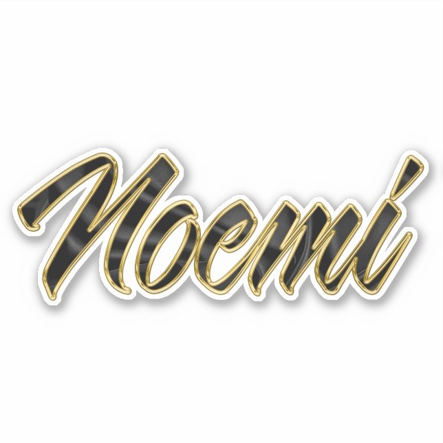 Adesivo Noemi black gold Lettering Aufkleber Sticker (Frente)