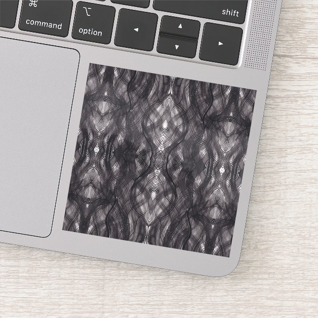 Adesivo Noir Black Abstract Watercolor Art  (Detalhe)