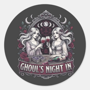 Adesivo Noite de Gôlos em Vinho Assombrado Tarot Festa de