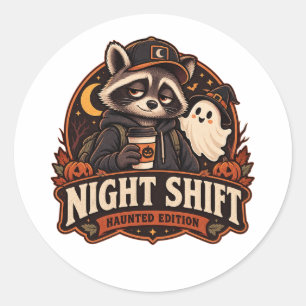 Adesivo Noite de Halloween Vintage: Edição Ratoon Noturno 