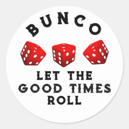 Adesivo Noite de Jogo de Bunco