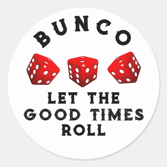 Adesivo Noite de Jogo de Bunco (Frente)