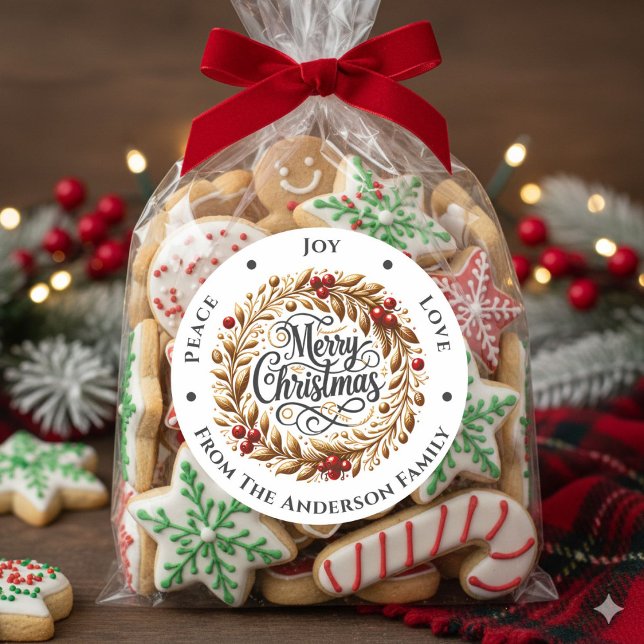 Adesivo Noite de Natal Paz Joy Amor (Criador carregado)