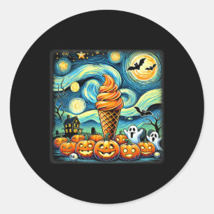 Adesivo Noite de Sorvete Cone Halloween