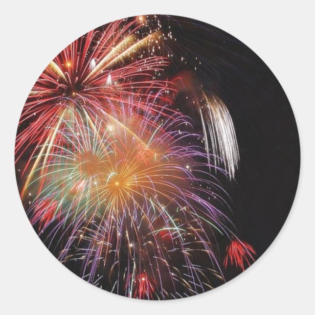 Adesivo Noite do Excelente Fireworks (Frente)