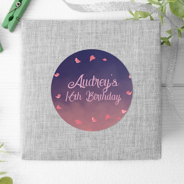 Adesivo Noite em Paris Aniversário (Criador carregado)