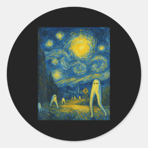 Adesivo Noite Estrelada Fresno Nightcrawler Van Gogh Dia d