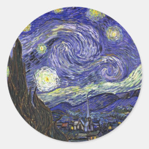 Adesivo Noite Estrelada, Vincent Van Gogh.
