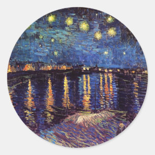 Adesivo Noite estrelado sobre o Rhone por Van Gogh