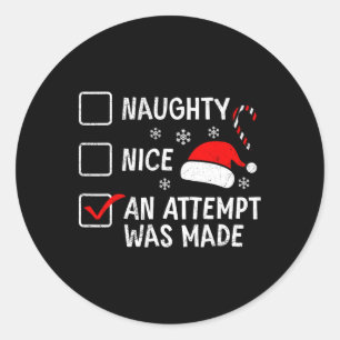 Adesivo Noite Idiota De Natal Foi Feita Uma Tentativa
