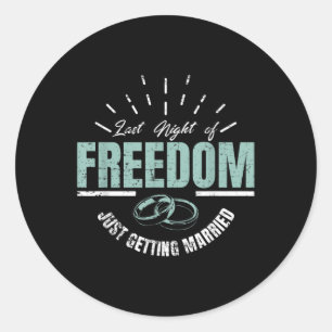 Adesivo Noite Passada De Noite De Casado De Liberdade Noiv