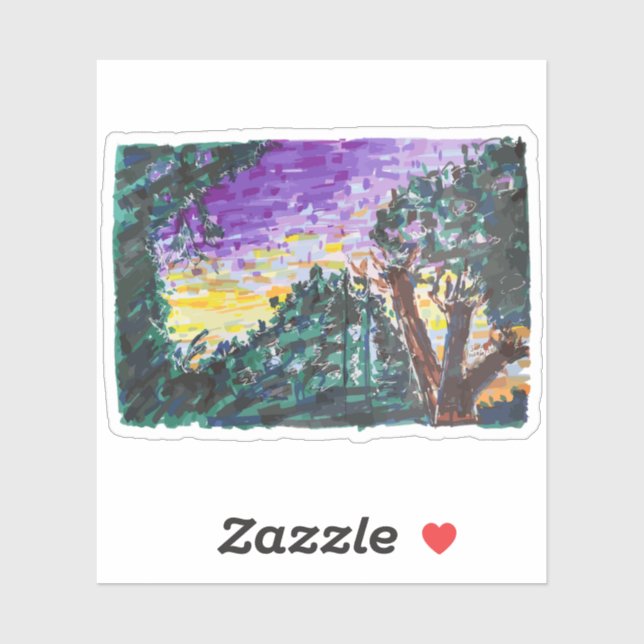 Adesivo Noite Roxa (Folha)