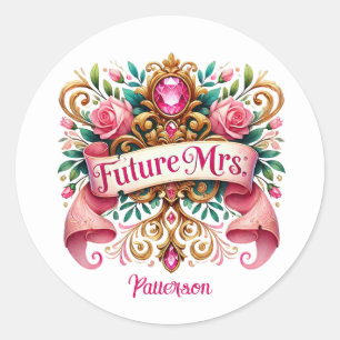 Adesivo Noiva adicionar sobrenome Casamento