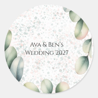 Adesivo Noiva com Tinta Alcoólica Eucalyptus Blush