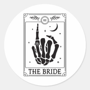 Adesivo Noiva Coven Mão Esquelética Gótica Despedida de So