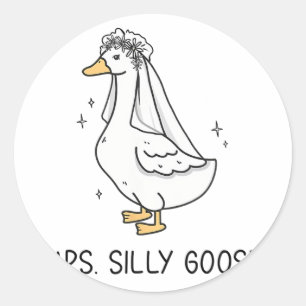Adesivo Noiva De Bobo De Casamento Goose Gettin' Loos