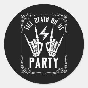 Adesivo Noiva de Halloween Até que a Morte Nos Separe Fest