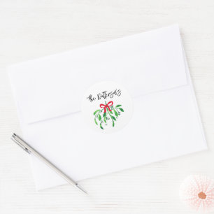 Adesivo Noiva de Natal Nome Festivo Foliday Beija-me
