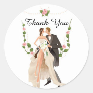 Adesivo Noiva do casamento & obrigado do noivo você