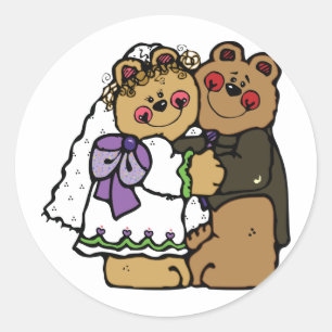 Adesivo Noiva do urso e noivo do urso