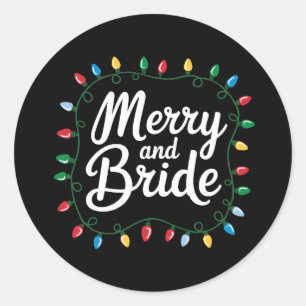 Adesivo Noiva e Feliz Natal Luzes de Natal Casamento Féria