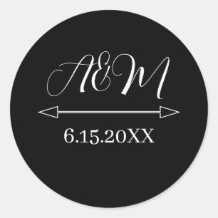 Adesivo Noiva e noites de noiva Data de casamento   Branco