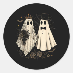 Adesivo Noiva e Noivo Fantasmas Assustadores Casamento de