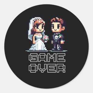 Adesivo Noiva Engraçada Noiva de Casamento de Noite Retro