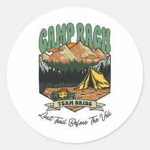 Adesivo Noiva Equipe Retro Acampamento Bach Camping Desped