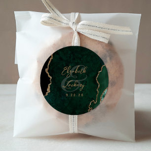 Adesivo Noiva Esmeralda Verde Ágata Script Casamento