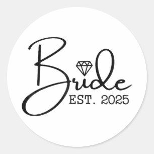 Adesivo Noiva Est. 2025 Casamento Casado - Bache do Partid