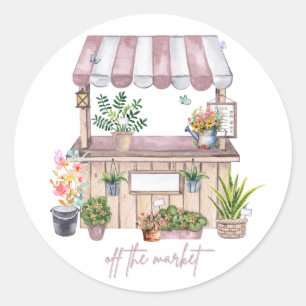 Adesivo Noiva fora do mercado Design Cute Girly Market