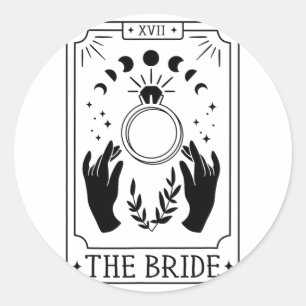 Adesivo Noiva Gótica Bridesmaid Tarot Bridal Party Bachelo