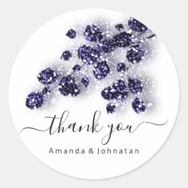 Adesivo Noiva Grata Sweet16th Floral Branco Azul Marinho