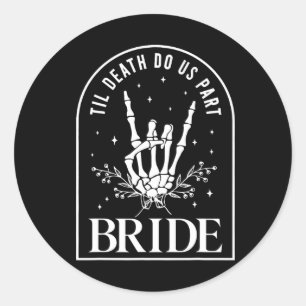 Adesivo Noiva Groom Skeleton Rock Hand Casais Casamento Ha